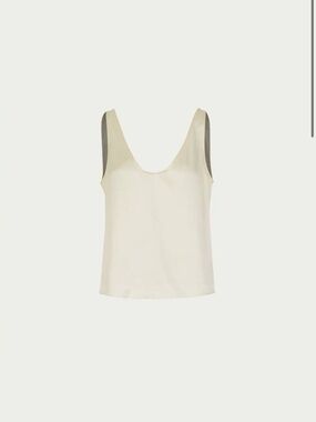 SAME Silk Tank in Cream Size XS/S